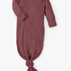 Colored Organics Mauve Baby Knotted Gown / Sleep Sack